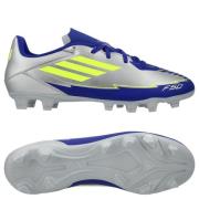 adidas F50 Messi Club FxG La Vida Rapida - Sølv Metallisk/Gul/Lucid Bl...