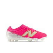 New Balance Furon V8 Team FG Pure Ambition - Pink Heat/Hvit/Gull Barn
