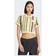 Adidas Originals ADIDAS ORIGINALS SUMMER GLOW STRIPED CROPPED POLO